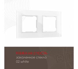 Рамка двухместная Arte Milano 503.02-2.white