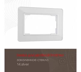 Рамка для двойной розетки Arte Milano 503.14-double.silver