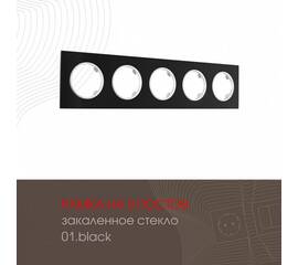 Рамка пятиместная Arte Milano 502.01-5.black