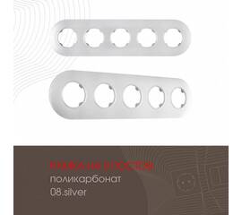 Рамка пятиместная Arte Milano 502.08-5.silver