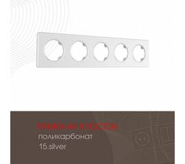 Рамка пятиместная Arte Milano 502.15-5.silver
