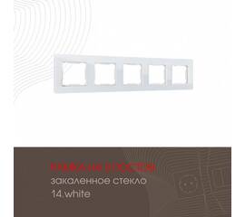 Рамка пятиместная Arte Milano 503.14-5.white