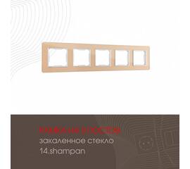 Рамка пятиместная Arte Milano 503.14-5.shampan
