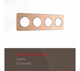 Рамка четырехместная Arte Milano 502.07-4.brown