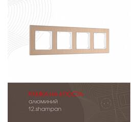 Рамка четырехместная Arte Milano 503.12-4.shampan