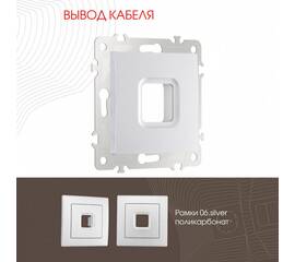 Вывод кабеля Arte Milano 206.49-1.silver