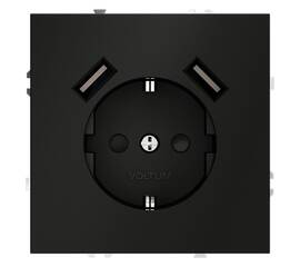 Розетка с USB, А+А Voltum S70 VLS040408