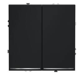 Выключатель двухклавишный с подсветкой Voltum S70 VLS020207