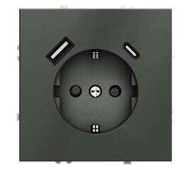 Розетка с USB, A+C Voltum S70 VLS040506