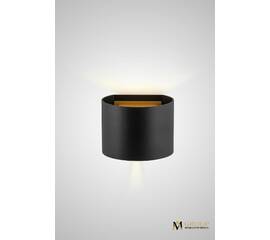 Настенный светильник AM Group AM115-2X3W BK+GD