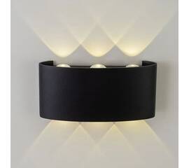 Уличный настенный светильник AM Group AM307-6X1 W BK 4000K