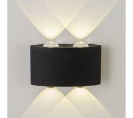 Уличный настенный светильник AM Group AM307-4X1 W BK 4000K