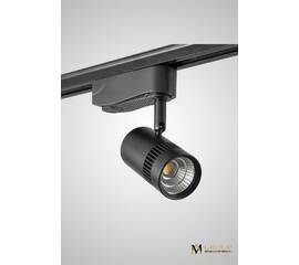 Трековый однофазный светильник AM Group AM230-7W BK 3000K