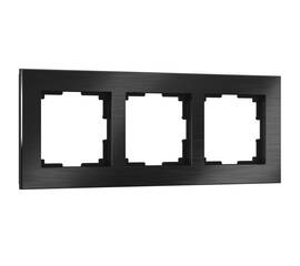 Рамка Werkel Aluminium на 3 поста черный алюминий W0031708 4690389158100
