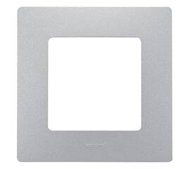Рамка 1-постовая Legrand Etika алюминий 672551