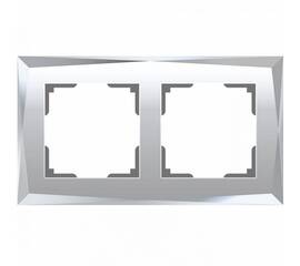 Рамка на 2 поста Werkel Diamant зеркальный W0021220 4690389158827