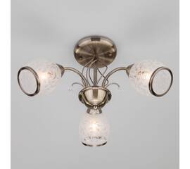 Подвесная люстра Eurosvet 30026/3 античная бронза