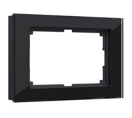 Рамка для двойной розетки Werkel Favorit черный W0081108 4690389160226