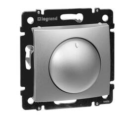 Диммер поворотный Legrand Valena 400W алюминий 770261