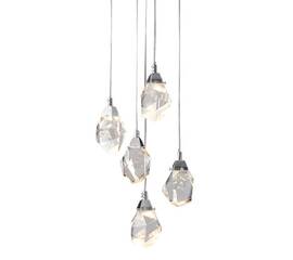 Подвесной светильник Delight Collection Crystal rock OM820083-5C (MD-020B-5 chrome)