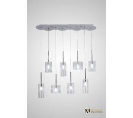 Каскадная люстра AM Group AM355-8CLEAR