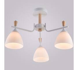 Люстра на штанге Reluce 01622-0.3-03 WH+WOOD