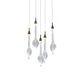 Подвесной светильник Delight Collection OD2433-5 gold/clear