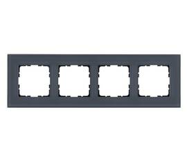 Рамка 4-постовая, стекло Маренго Jasmart G-Glass G1004GC