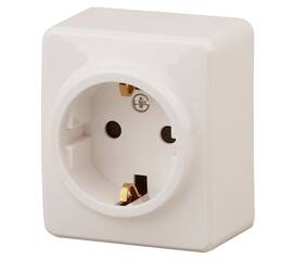 Розетка 2P+E Schuko со шторками Эра 11-2204-02 Б0020689