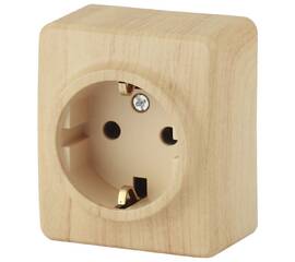 Розетка 2P+E Schuko со шторками Эра 11-2204-11 Б0020690