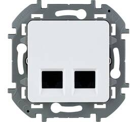 Розетка компьютерная двойная RJ45 Legrand Inspiria 673840