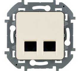 Розетка компьютерная двойная RJ45 Legrand Inspiria 673841