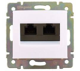 Розетка компьютерная двойная RJ45 Legrand Valena Classic 694292