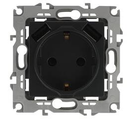 Розетка 2P+E со шторками и 2xUSB Эра 14-4109-05 Б0047871