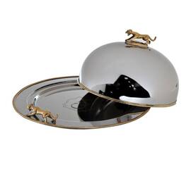 Блюдо с крышкой Леопард Garda Decor 95IM-16540