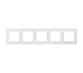 Рамка на 5 постов Arlight FRM-GLARE-GS-5-WH 043805