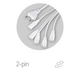 Разветвитель сетевой для линейных светильников Эра Разветвитель 5х IEC C7 2 м Б0060525