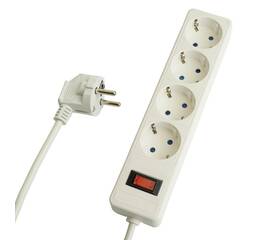 Сетевой фильтр 4-местный с/з Stekker Optima HM20-41-05 50091