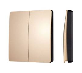 Кнопочная панель Arlight KINETIC-801-22-2G-WP-SUF Gold (No battery, IP67, 433Mhz) 043313