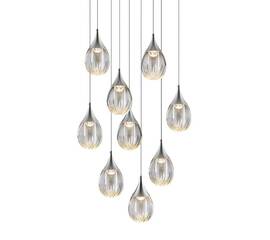 Каскадная люстра Delight Collection Stilla MD24001004-9A chrome/clear