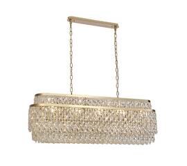 Подвесная люстра Newport Tiffany 8530/120 C oval gold polished М0070717
