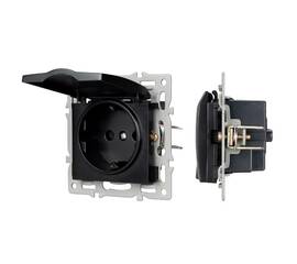 Механизм розетки влагозащищенный Arlight SCT-MCP-PL-BK (250V, 16A) 043746