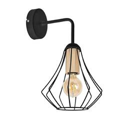 Бра IMEX MD.9051-1-W-BK+WOOD