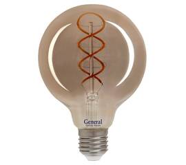 Филаментная светодиодная лампа General GLDEN-G125DSS-6-230-E27-1800 684600