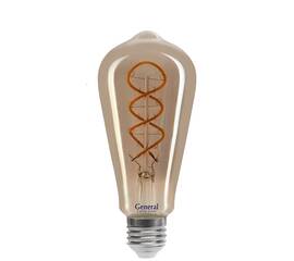 Филаментная светодиодная лампа General GLDEN-ST64DSS-6-230-E27-1800 685000