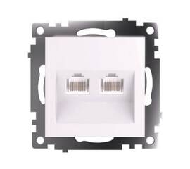 Розетка компьютерная 2-местная RJ-45 Stekker Катрин GLS00-7109-01 50003
