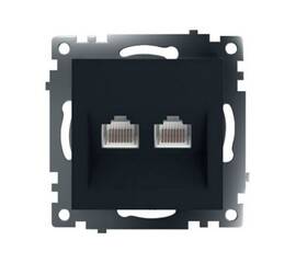 Розетка компьютерная 2-местная RJ-45 Stekker Катрин GLS00-7109-05 50007