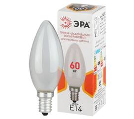 Лампа накаливания Эра B-60-E14-230-FR свечка Б0066376