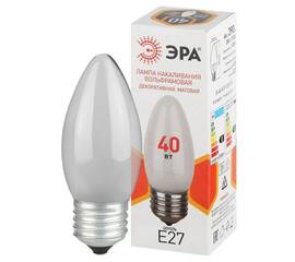 Лампа накаливания Эра B-40-E27-230-FR свечка Б0066400