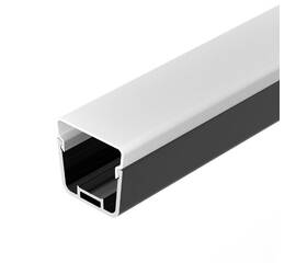 Профиль с экраном Arlight LINE-D-3734-2000 TETRA BLACK+OPAL 055072